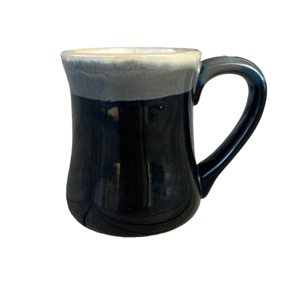 Tumbleweed Pottery HARLEY BABE Large Stoneware Coffee Mug Ombre Drip Glaze 20 Oz - Picture 4 of 11